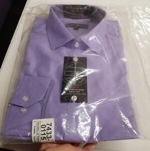 NWT Society Of Threads Purple Dress Shirt Sz L